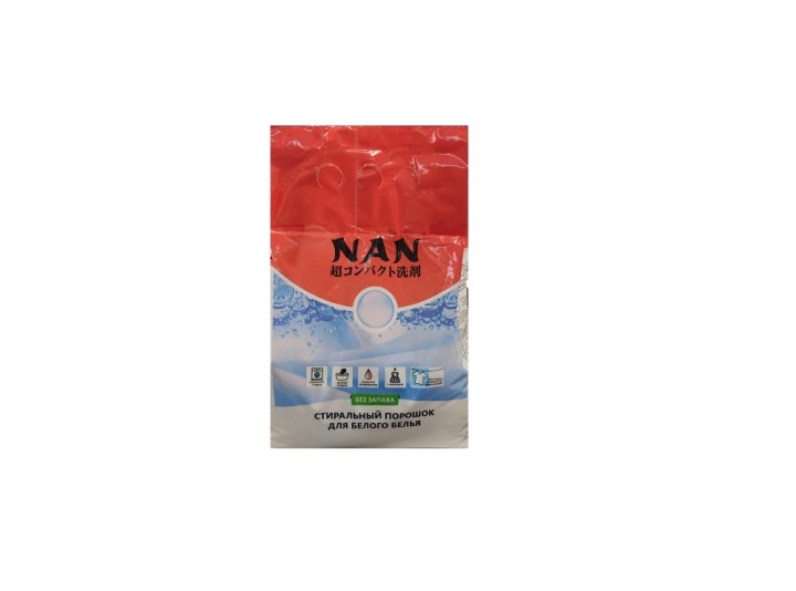 NAN Корея Стиральный порошок для белого белья Без запаха 2,4кг