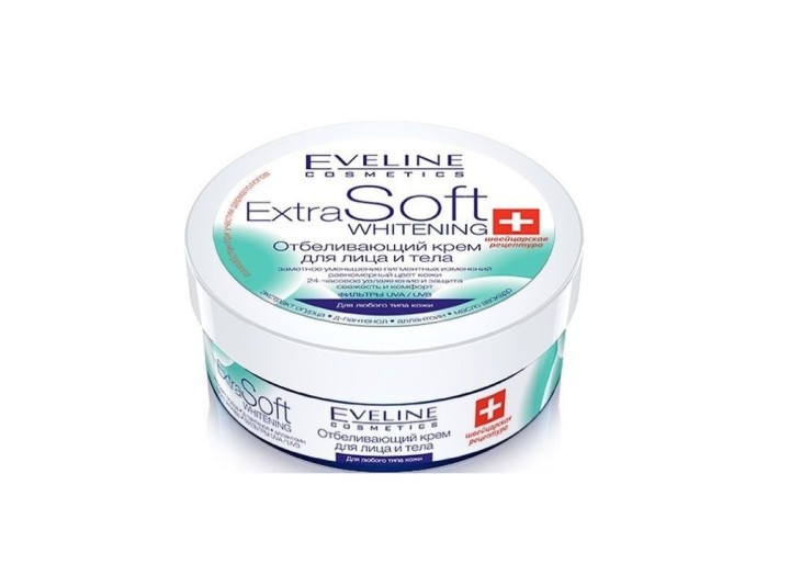 EVELINE Extra soft Whitening Отбеливающий Крем для лица и тела 200мл 