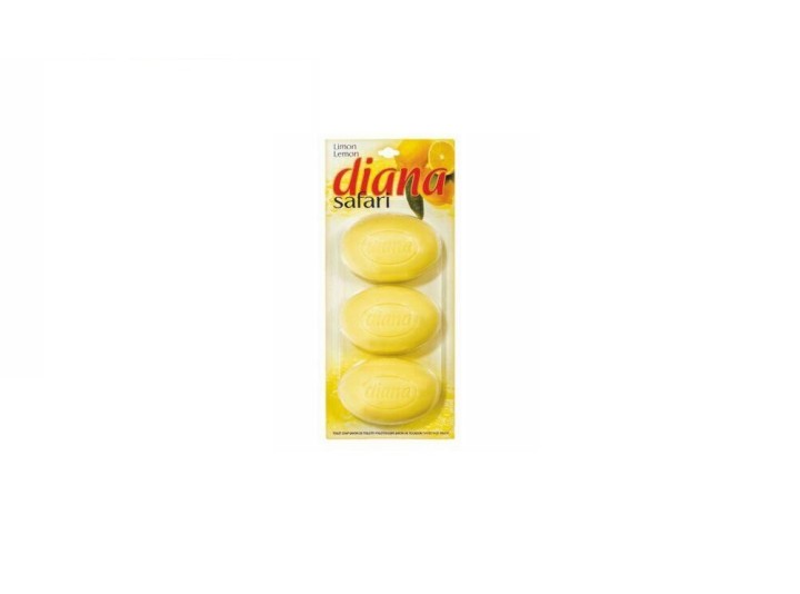 Diana Safari Мыло туалетное твердое лимон115г набор 3шт на картоне