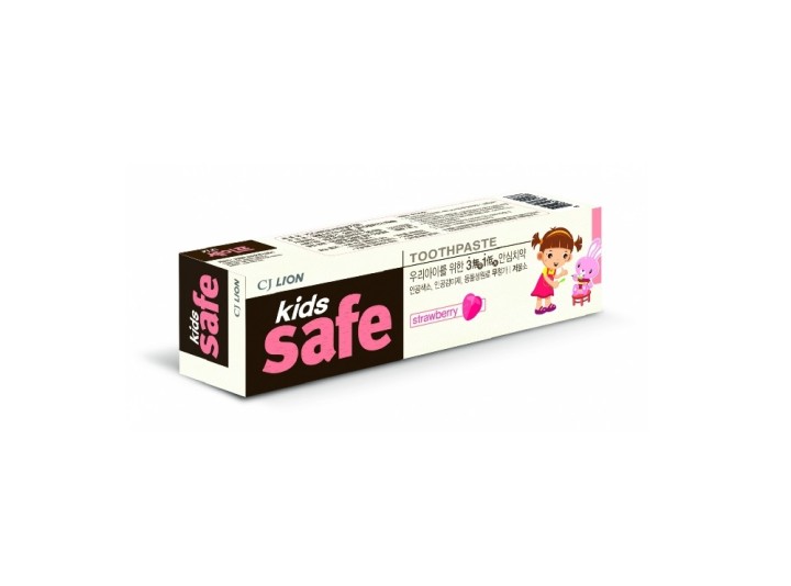Lion Kids safe Детская зубная паста 90г со вкусом клубники от 3-х до 12лет 