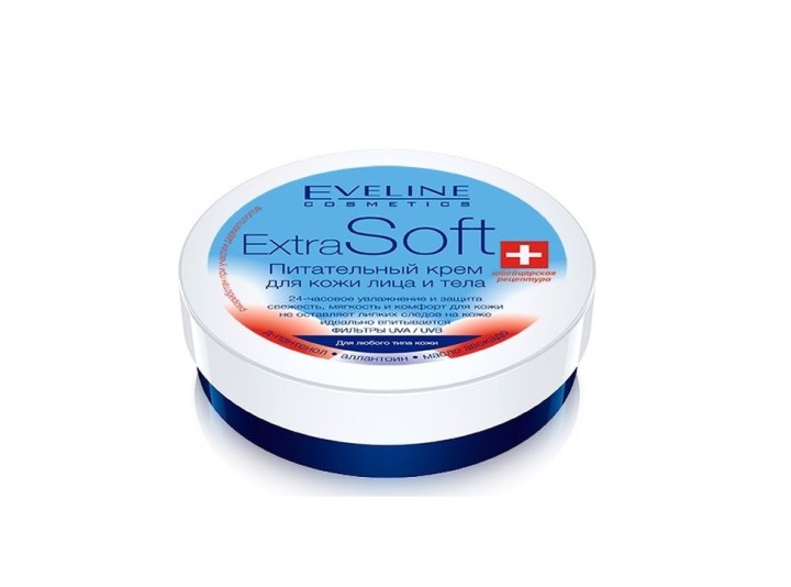 EVELINE Extra soft Питательный крем для кожи лица и тела для всех типов кожи 200мл 